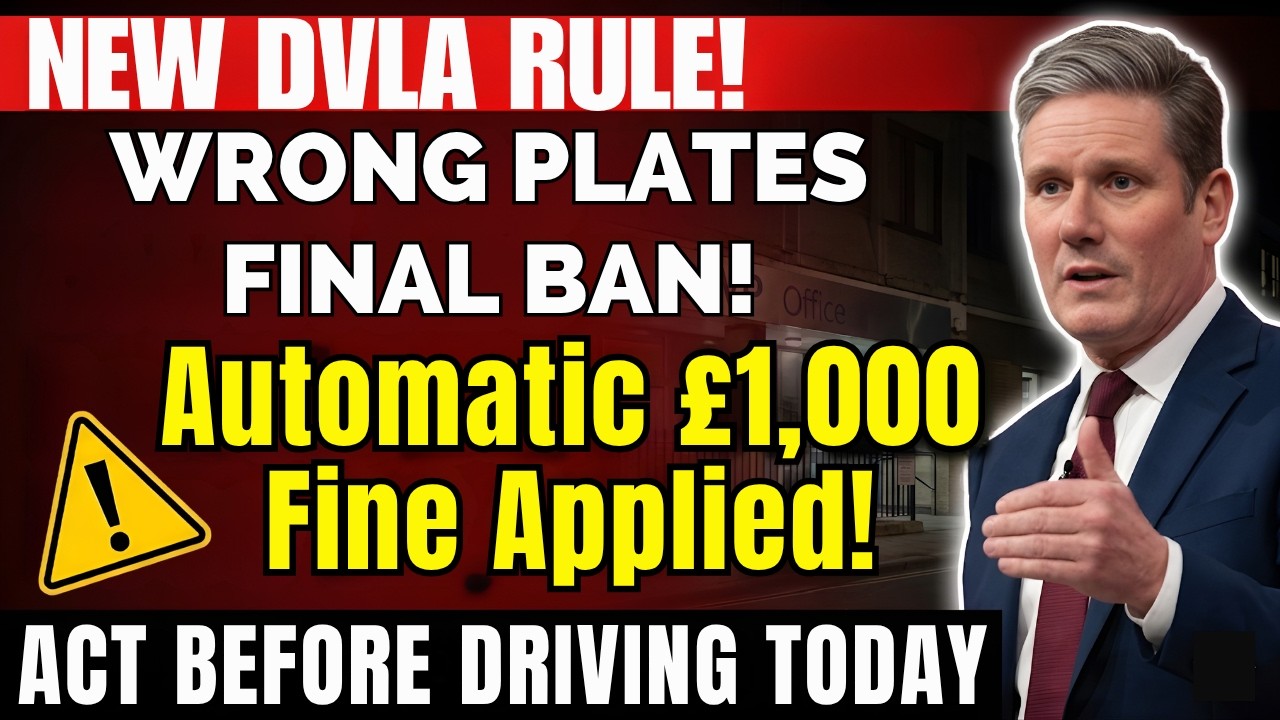 NEW DVLA Rule &ndash; Number Plate Mistake May Cost Drivers &pound;1,000
