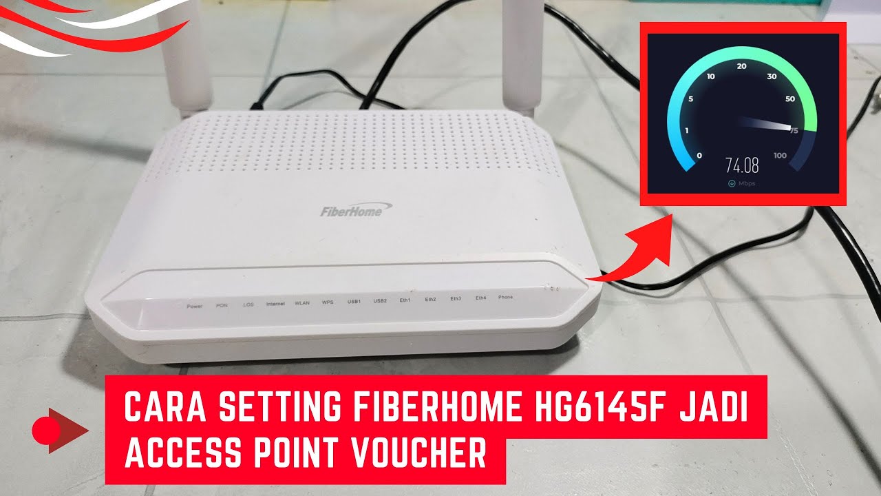 Cara Setting FiberHome HG6145F Jadi Access Point Voucher Tanpa Mengaktifkan Mode Bridge di FiberHome