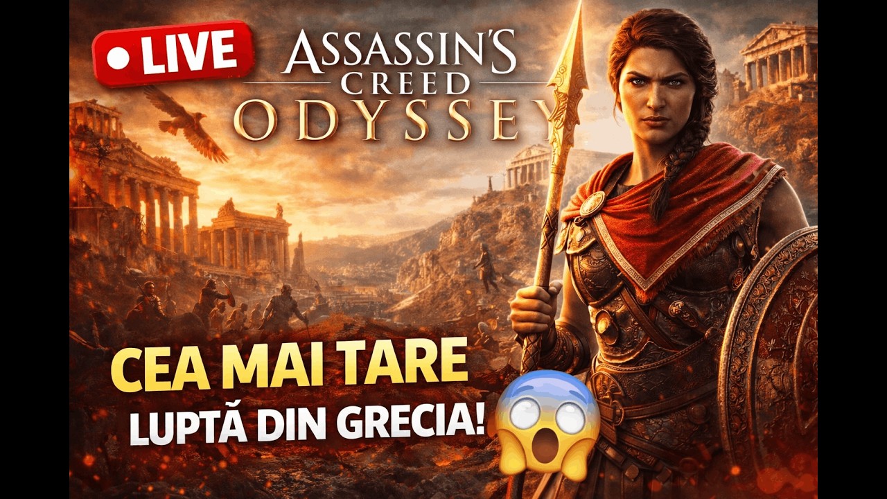🔴LIVE - [ENG/RO]-Assassin’s Creed Odyssey | Kassandra Kassandra, Furia Spartei ⚔️
