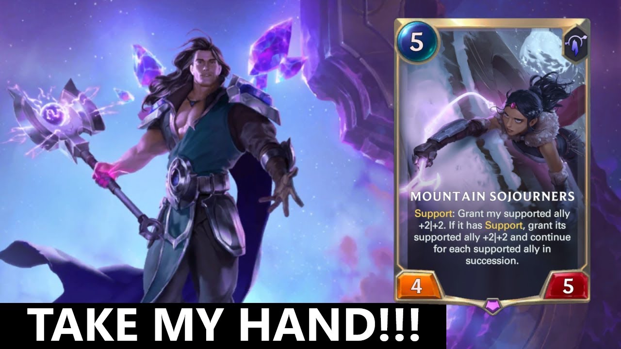 NEW SUPPORT ARCHETYPE WITH MOUTAIN SOJOURNERS | Legends of Runeterra Gameplay | LoR | Riven Taric