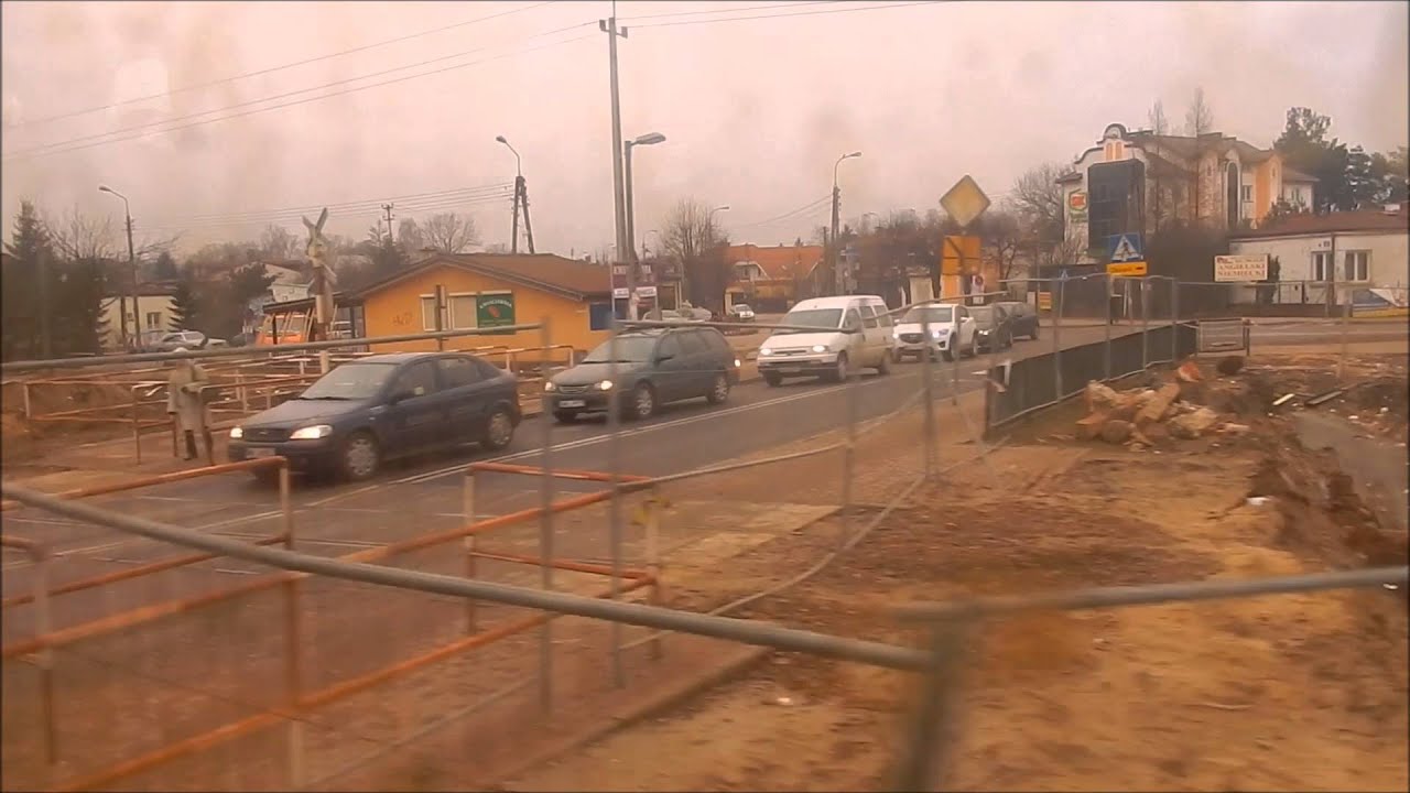 Warszawa Wileńska-Tłuszcz z pociągu EN71 KM  oraz przebudowa torów.