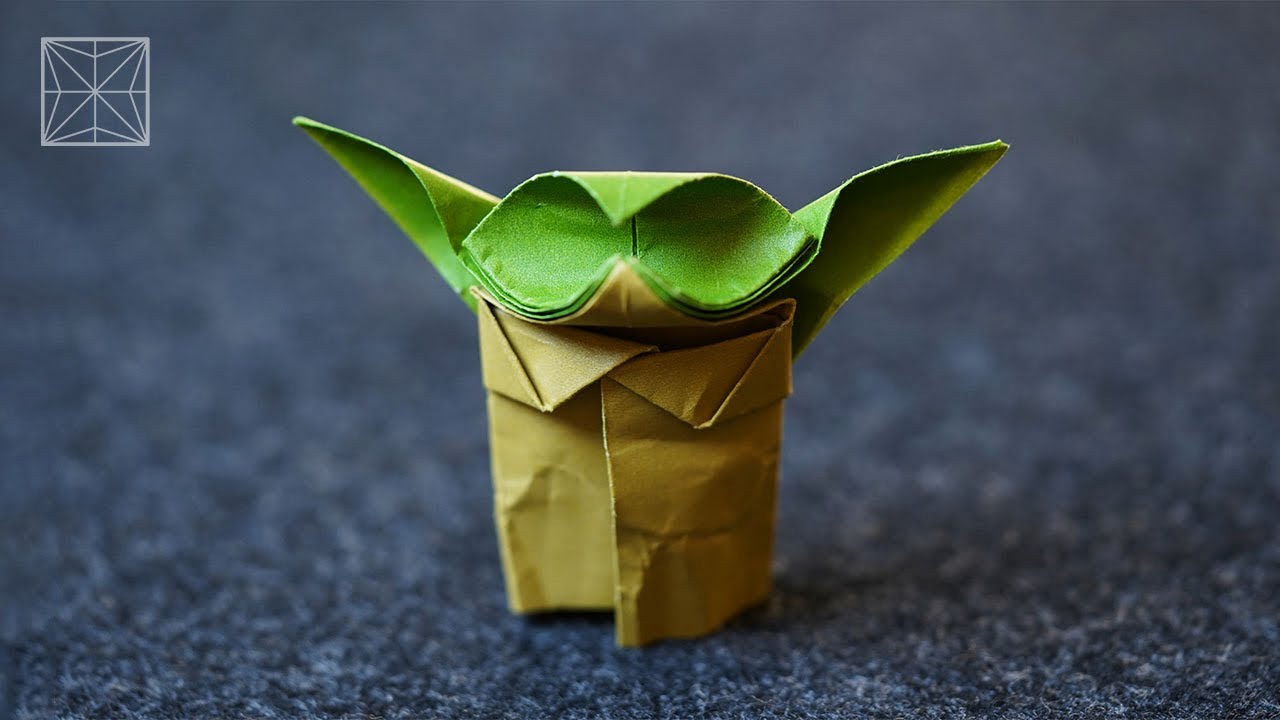 Origami Grogu Yoda’s Species Easy Tutorial | How to Make a Paper Grogu Mandalorian Starwars