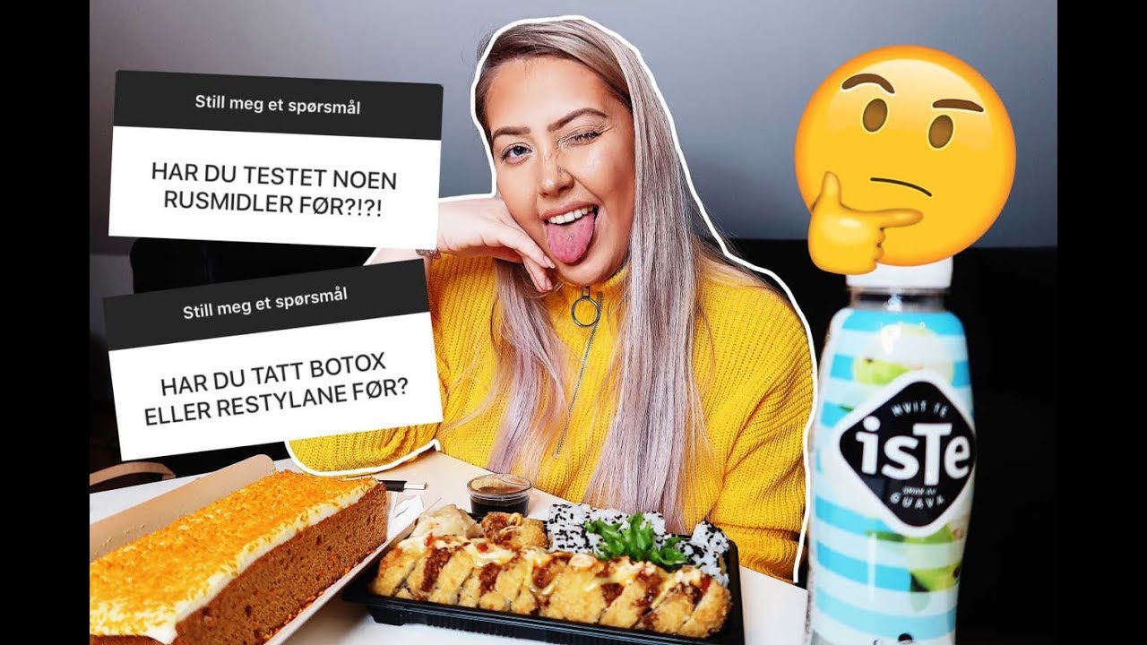 Dere får svar på alt det SYKE dere lurer på⎮BURSDAGS MUKBANG