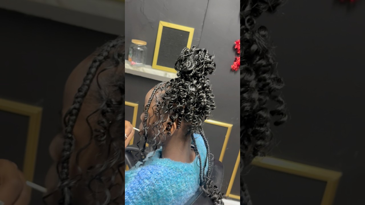 Hairstyles To Do With Braids 🔥 #knotlessbraids #hairstyles #protectivestyles