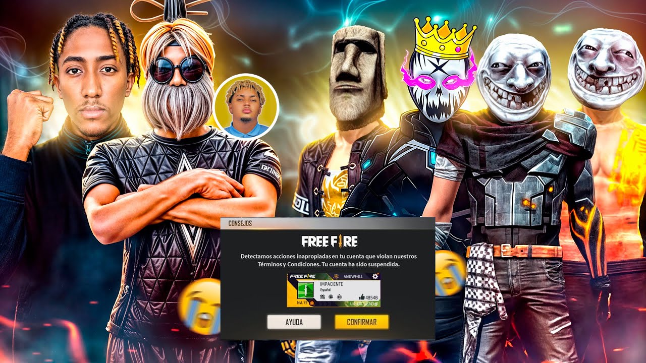 Se Paciente Y Su Escuadra 👺Banean Mi Cuenta De Free Fire😱
