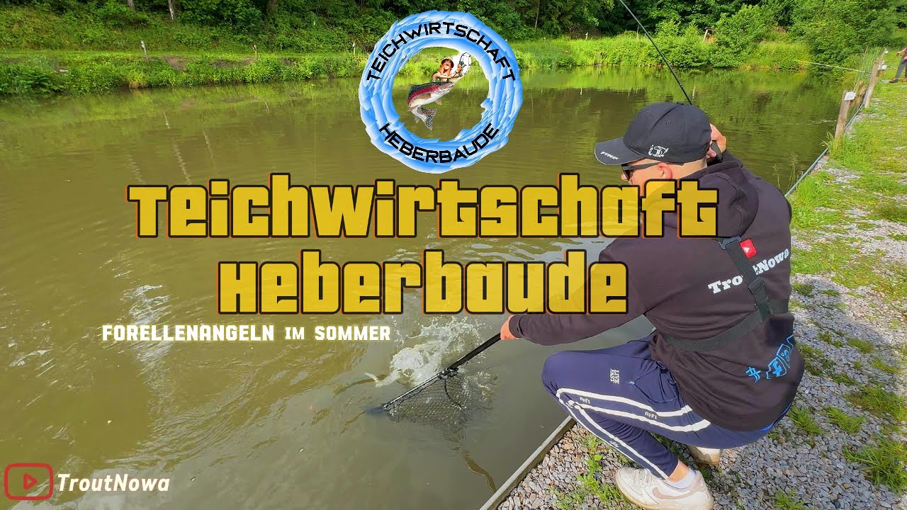 Teichwirtschaft Heberbaude - Forellenangeln im Sommer so Funktionierts - Spoon Angeln - UL Angeln