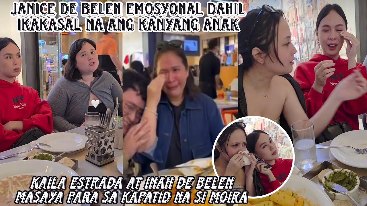 Janice de Belen emosyonal sa ikakasal na anak 🤍 Kaila Estrada at Inah de Belen masaya for Moira