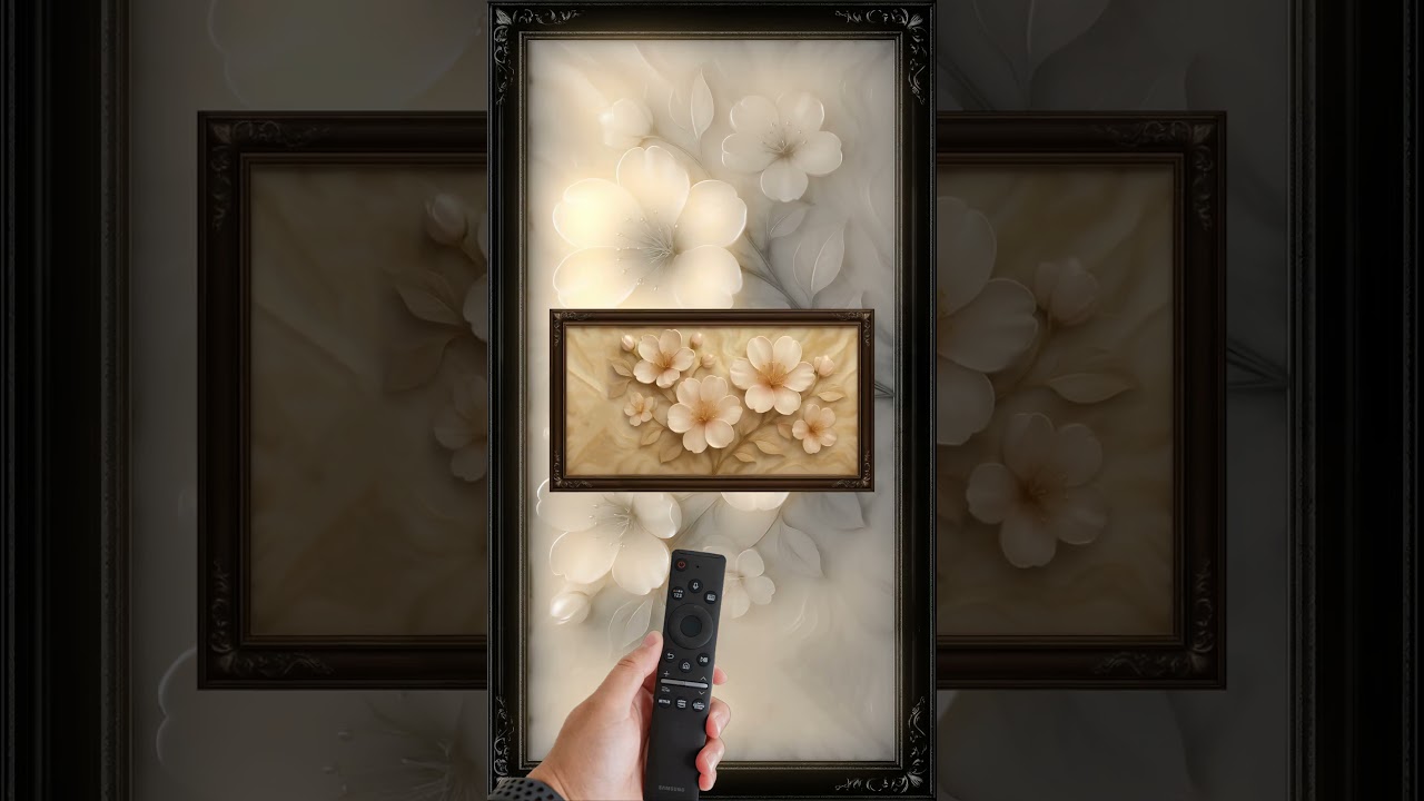 The Art Corner TV 4K | Gold framed vintage | Screensaver TV | #art_corner #framedart #flowers