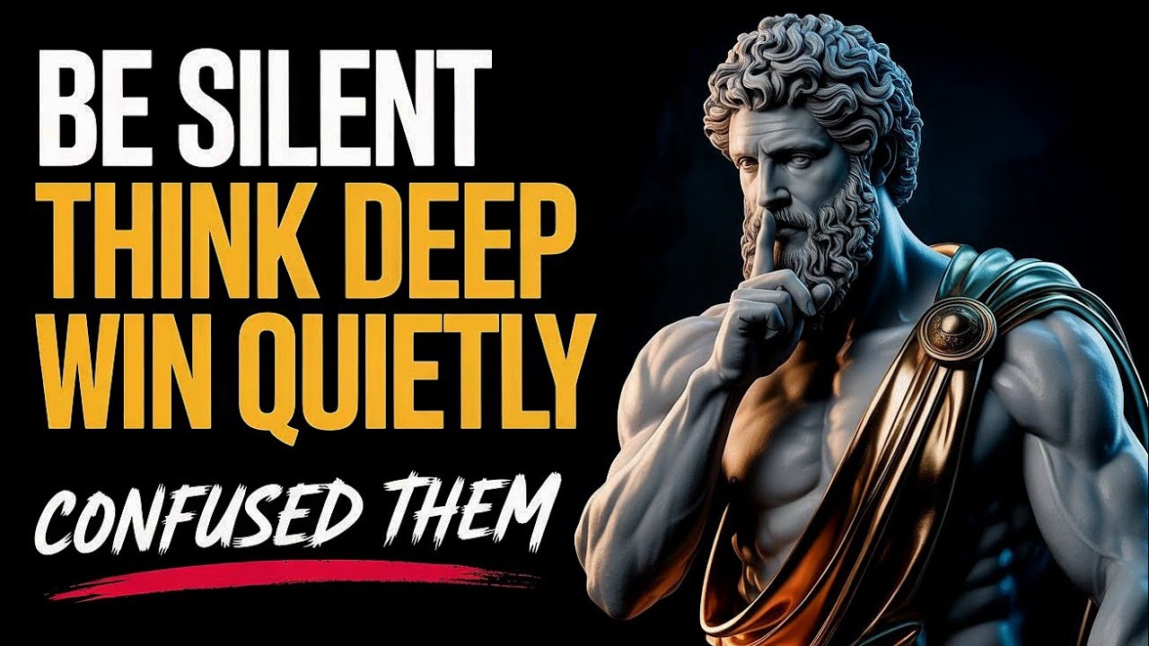 BE SILENT THINK DEEP WIN QUIETLY – 8 Stoic Principles by Marcus Aurelius | STOICISM