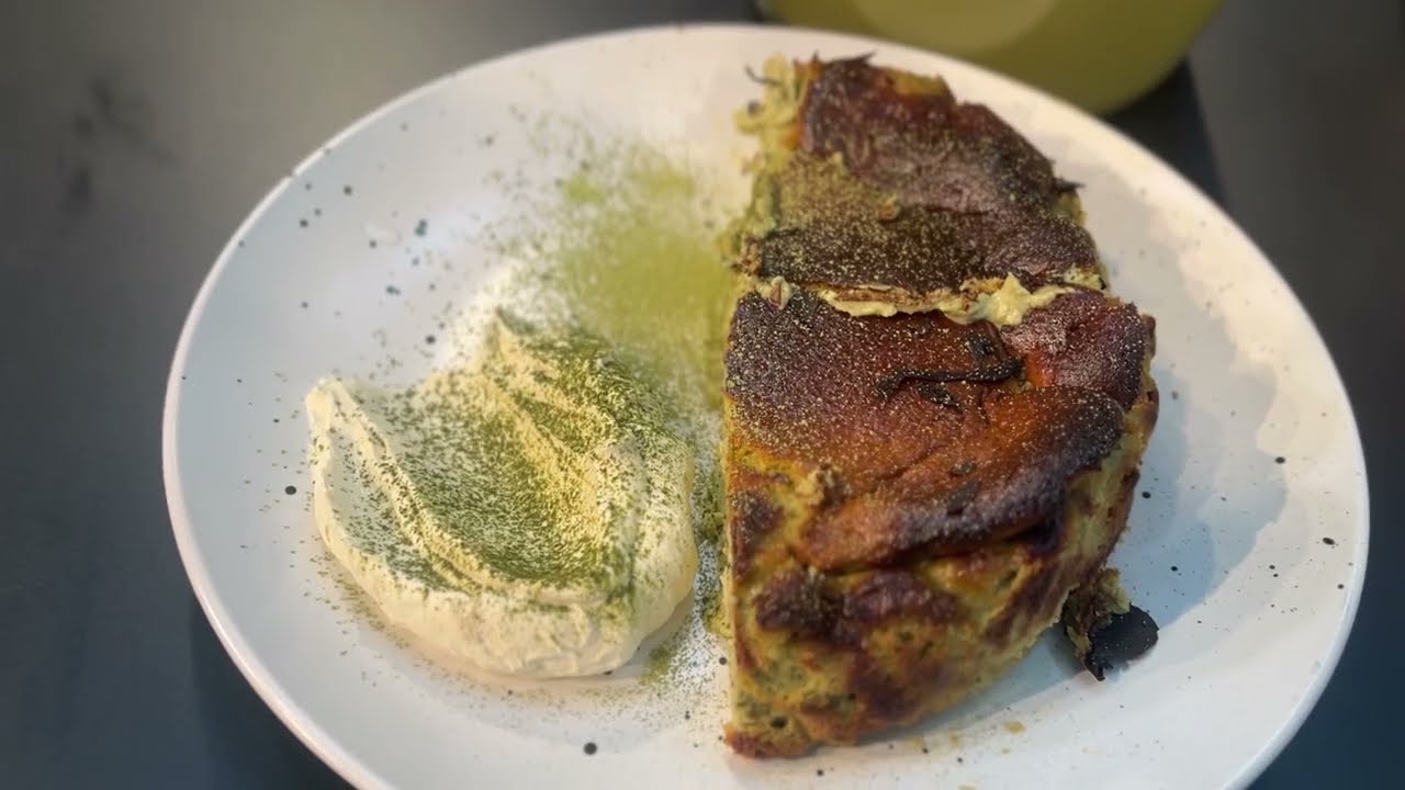 Βάσκικο cheesecake με matcha ΕΠΙΠΛΟΓΚΟΥΡΜΕΔΙΕΣ ΕΠ 21 SEASON 6