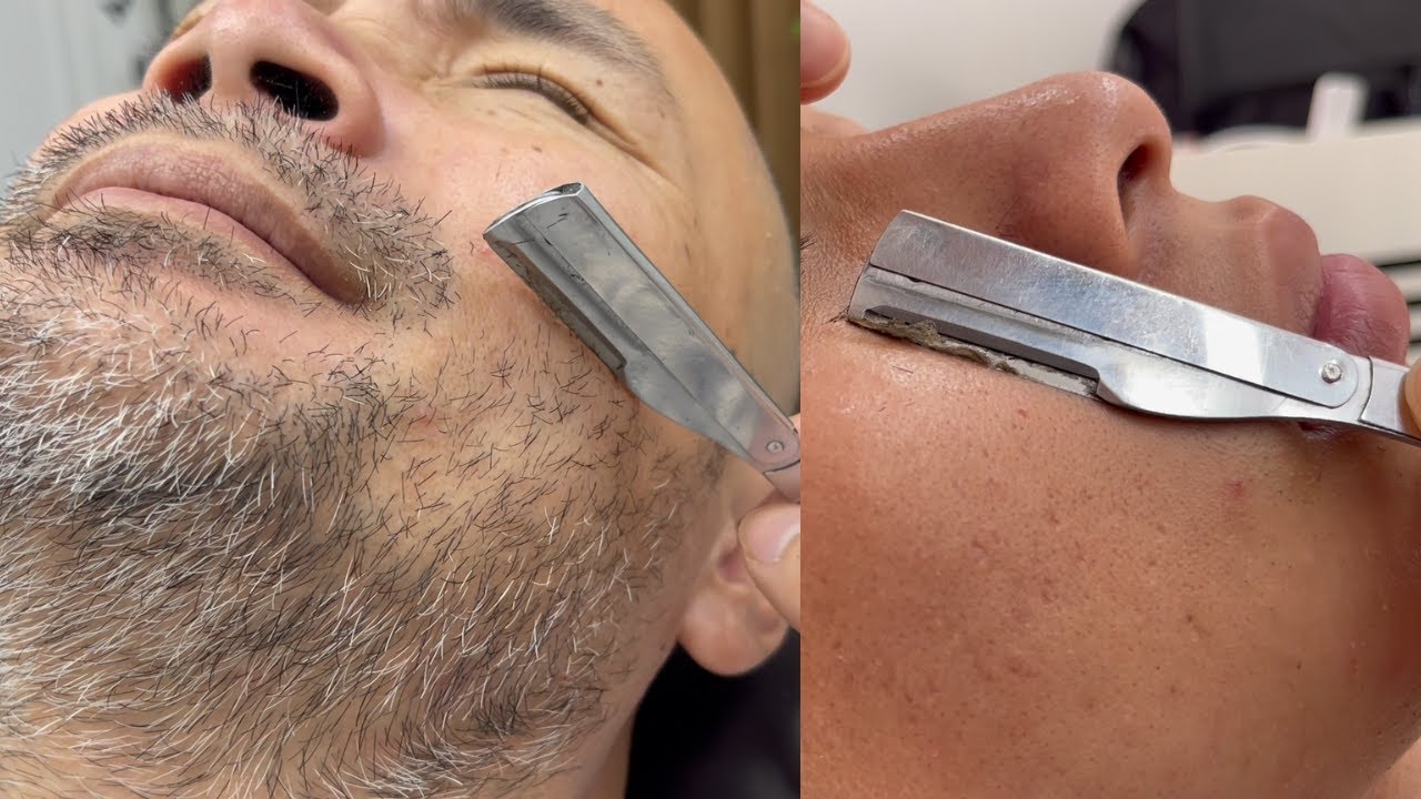 ASMR FOR A GOOD SLEEP 💤 SHAVING BEARDS AND DEAD SKIN FOR MAN | シェービングはよく眠れる | 면도는 숙면에 도움이 됩니다 397.1