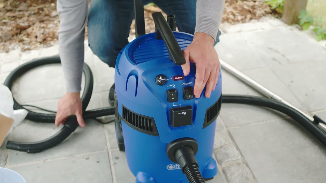 C&oacute;mo aspirar agua con un aspirador de bricolaje Nilfisk