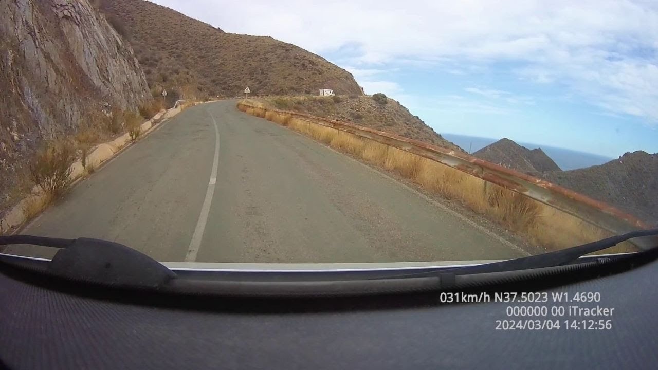 Fahrt Calabardina bis Landstraße RM332 Richtung Mazarron
