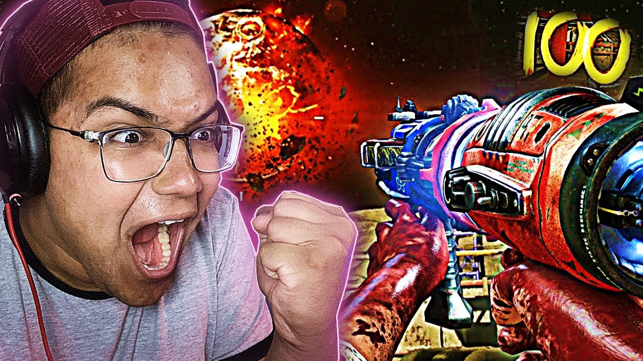 O MELHOR ROUND 100 QUE PEGUEI no CoD ZOMBIES FOI EM MOON do BO3!!!