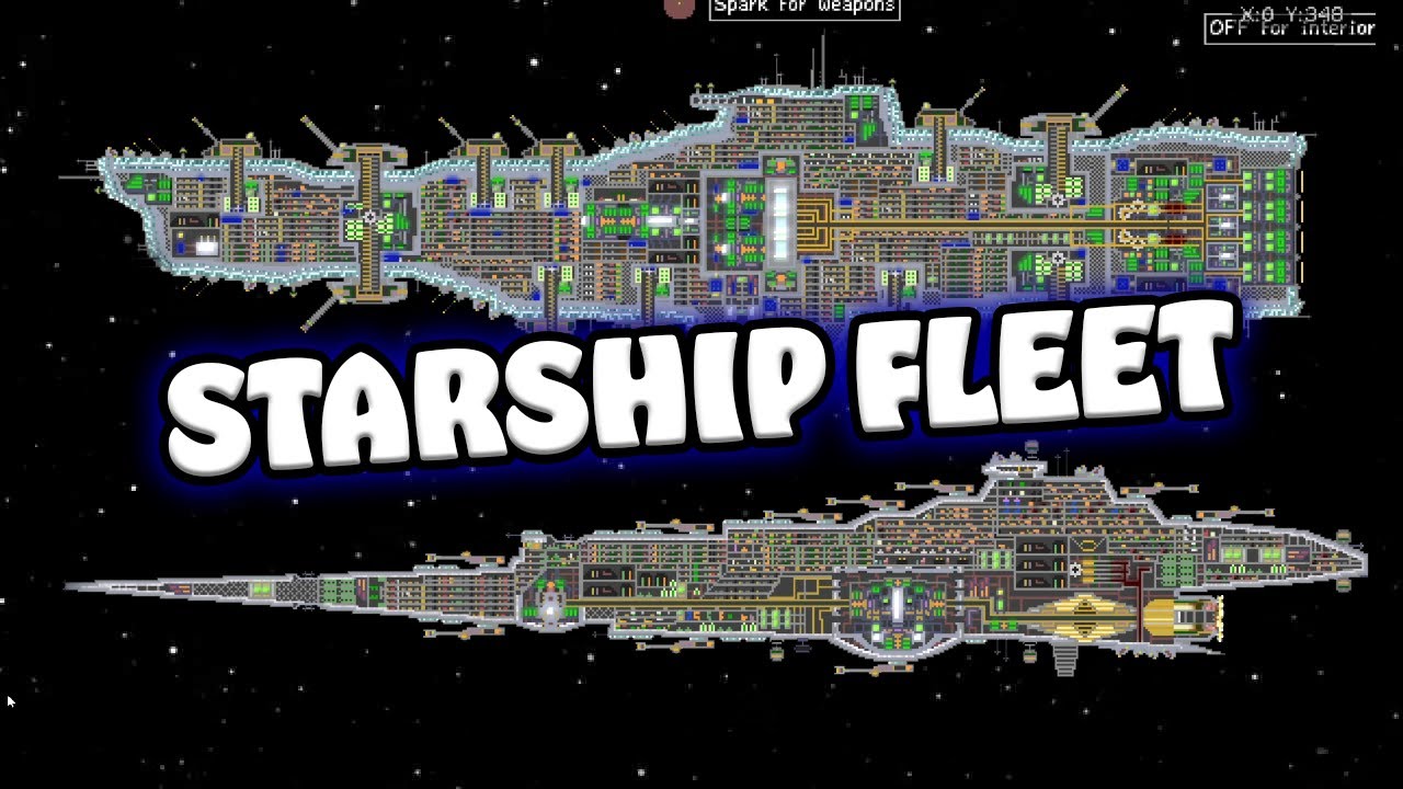 MASSIVE STARSHIPS in The Powder Toy!