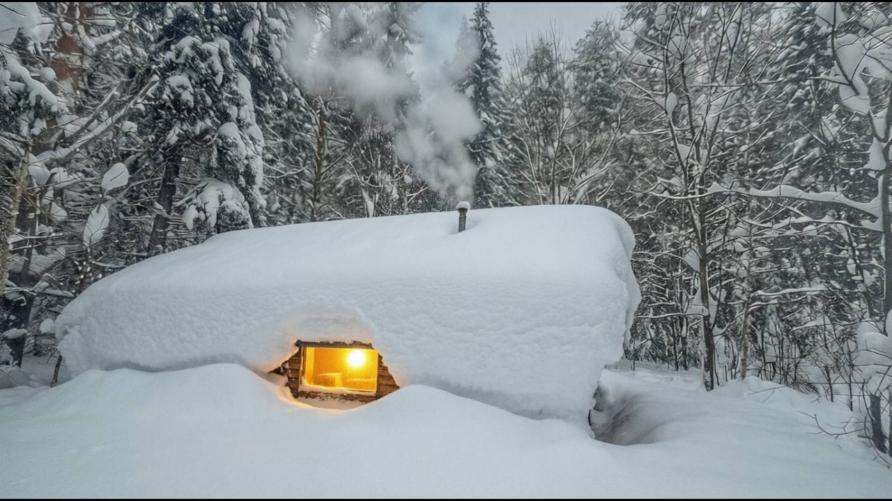We have built a Log Cabin where we can Survive the harsh Siberian frosts
