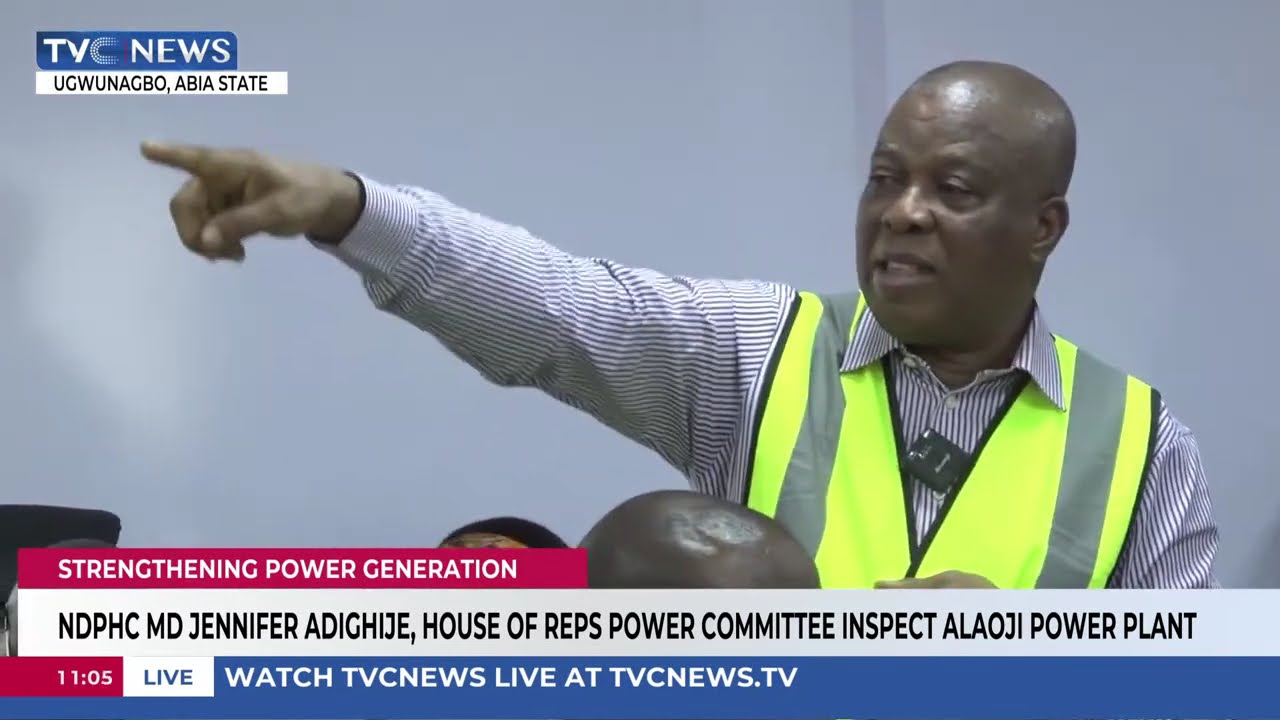 NDPHC MD Jennifer Adighije, Reps Power Committee Inspect Alaoji Power Plant