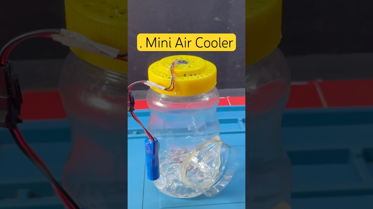 I Made a Mini Air Cooler from a Plastic Bottle#DIYCooler #MiniAirCooler #diy #experiment