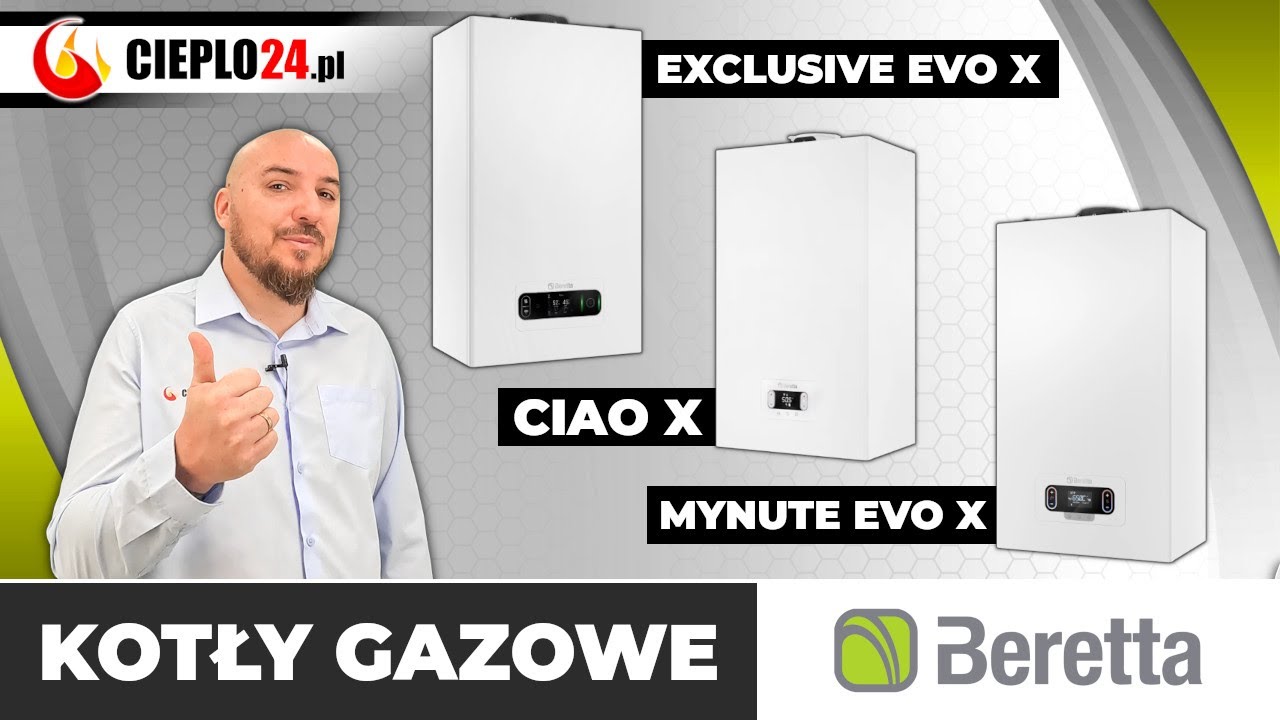 Kotły gazowe Beretta – co oferują modele Ciao X, Mynute Evo X i Exclusive Evo X? || cieplo24