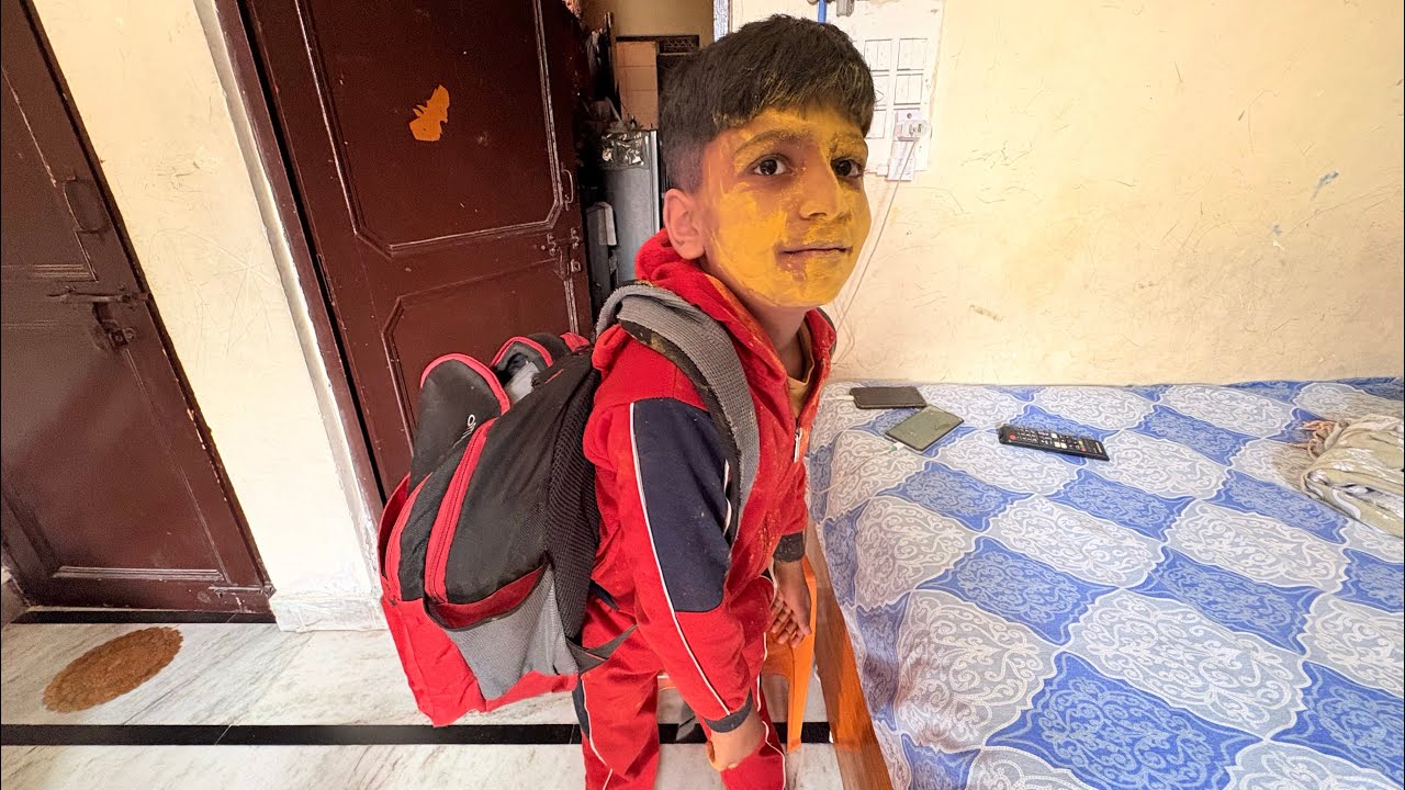 Ayush ko School me Rang Diya 😂