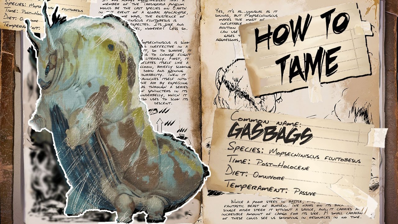 Ark Survival Evolved How To Tame Gasbags