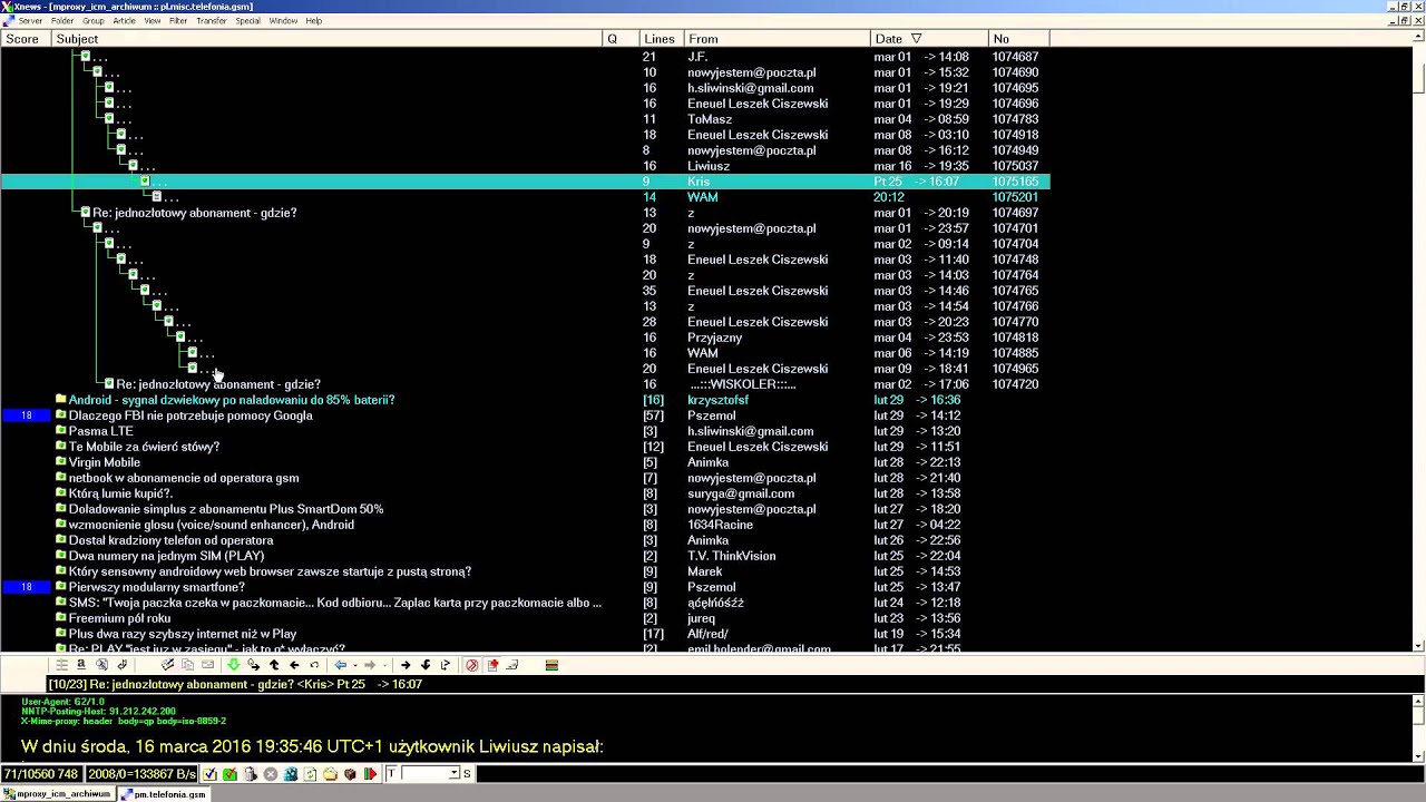 Xnews - usenet newsreader