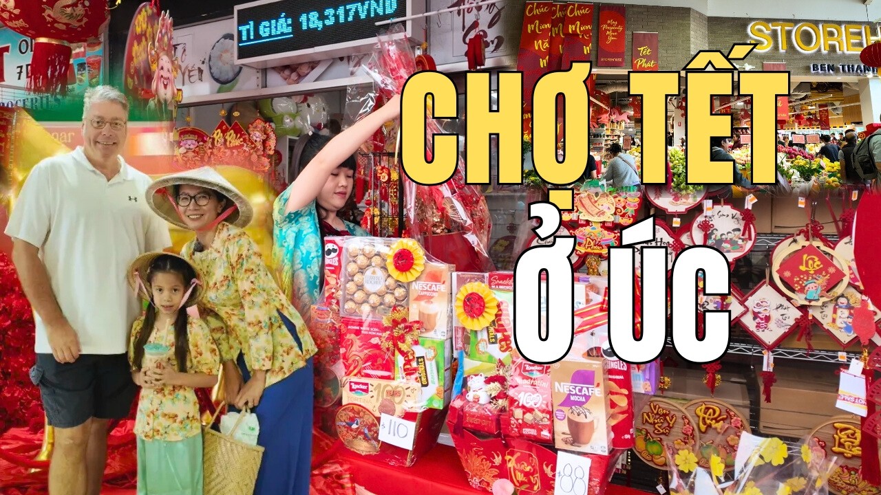Cuộc Sống Úc - Chợ Tết Người Việt Ở Brisbane Úc - Không Khí Tết Rất Nhộn Nhịp