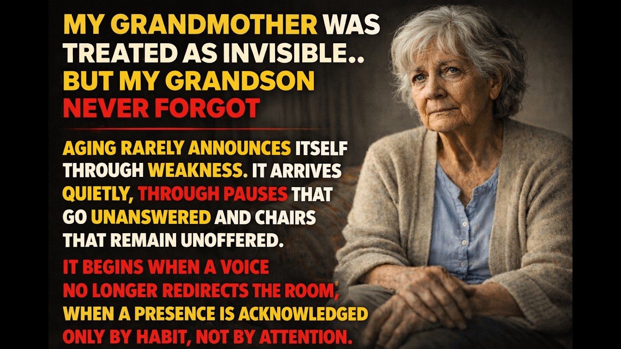 MY GRANDMOTHER WAS TREATED AS INVISIBLE.. BUT MY GRANDSON NEVER FORGOT