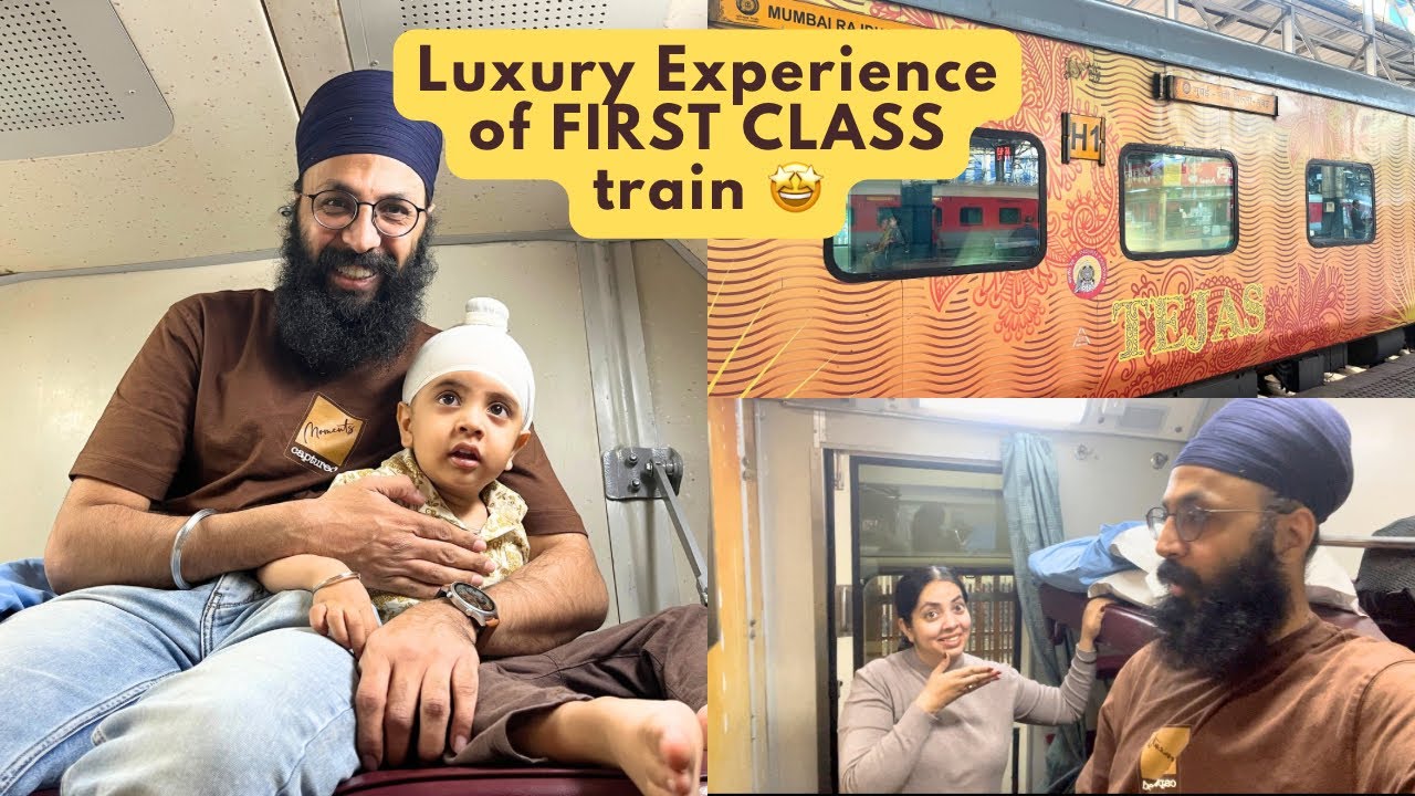 Travelling Back Home | First time experience of First Class 🤩 | Mumbai to Delhi | Tejas Rajdhani