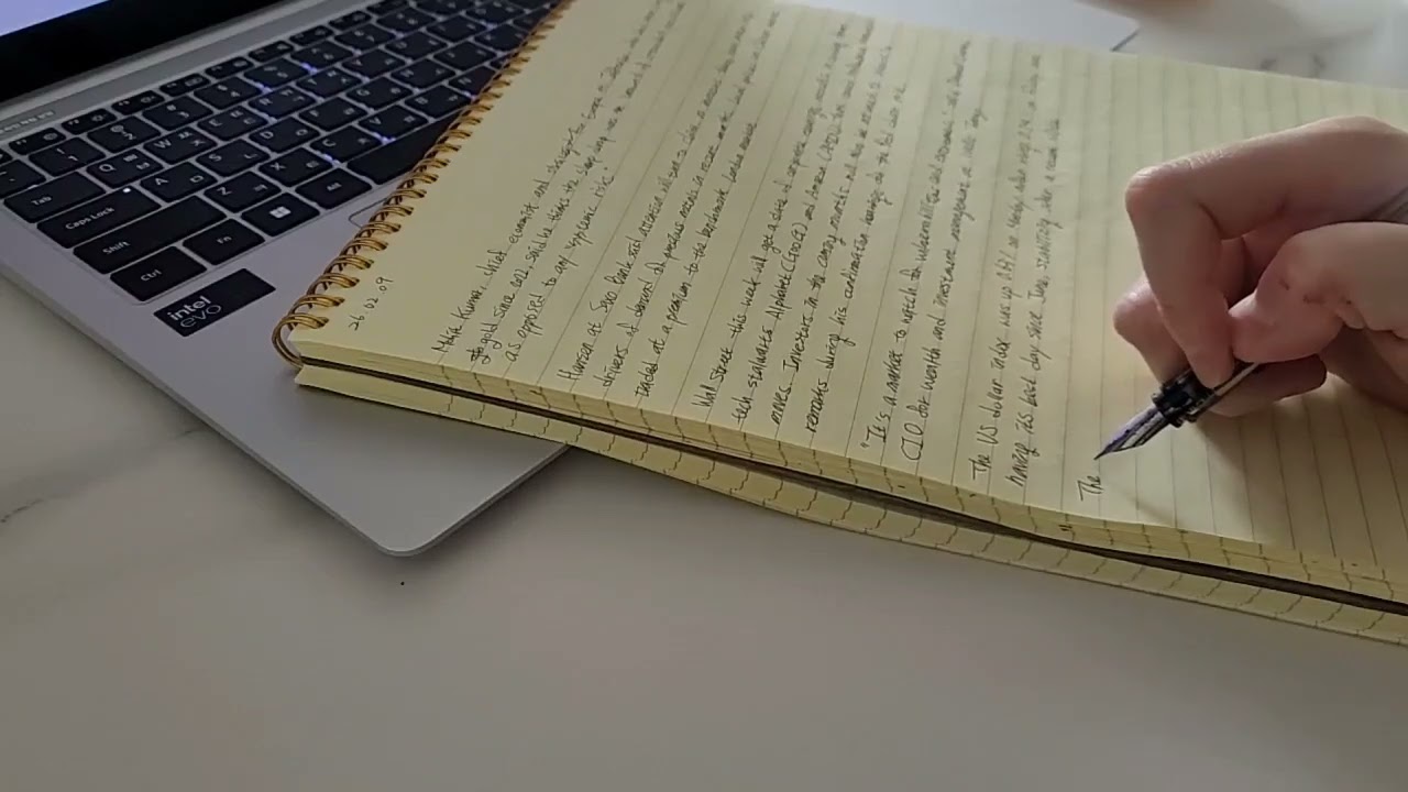 260209 CNN 만년필 영어필사 442일차 Silent Writing | White Noise ASMR