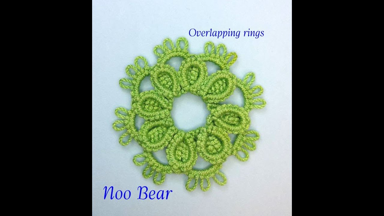 Shuttle Tatting: Overlapping rings