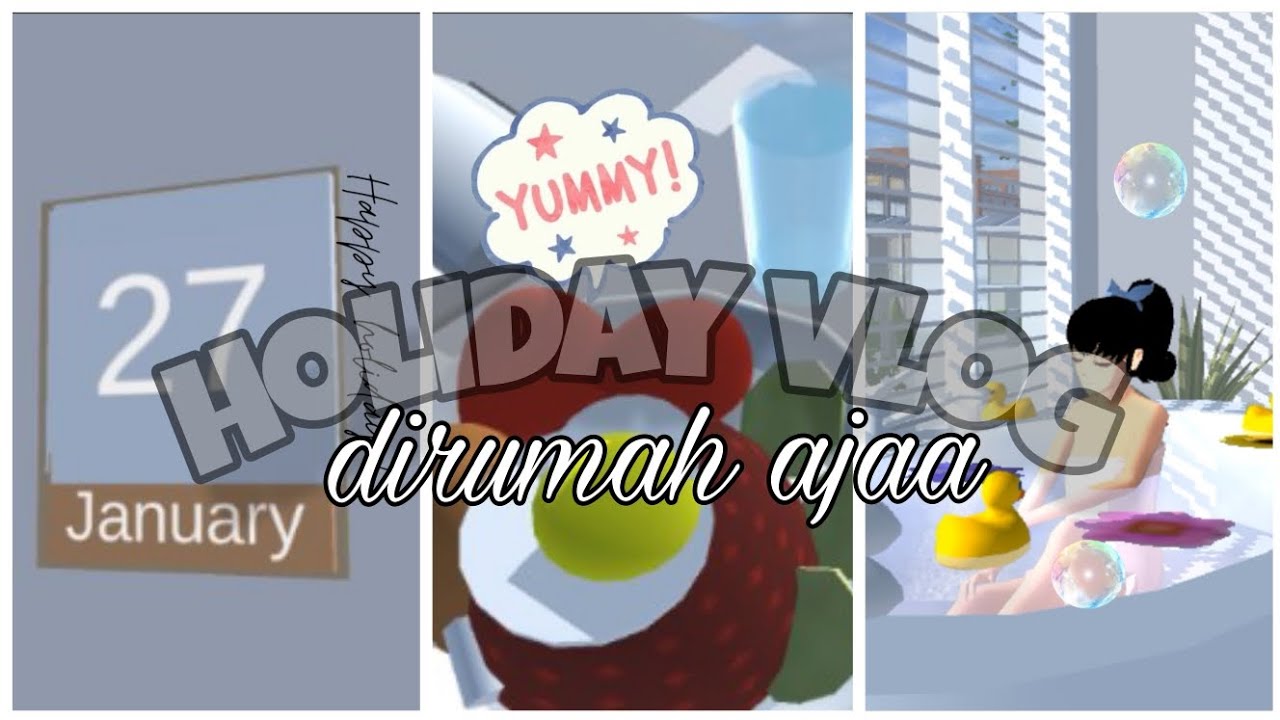 Holiday vlog🗓 📌 || Sakura school simulator