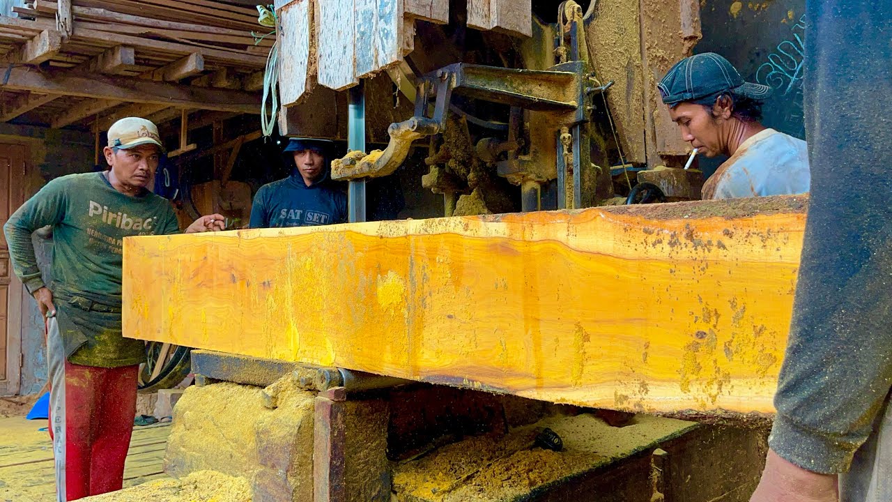 The Golden Yellow One!Nangka Wood Sonokeling Wood Competitor Sawed Beam Material Immediately SoldOut