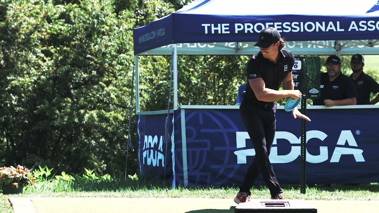 Ezra Aderhold Professional Disc Golf Form Breakdown Super Slow Motion at 1000 Frames Per Second