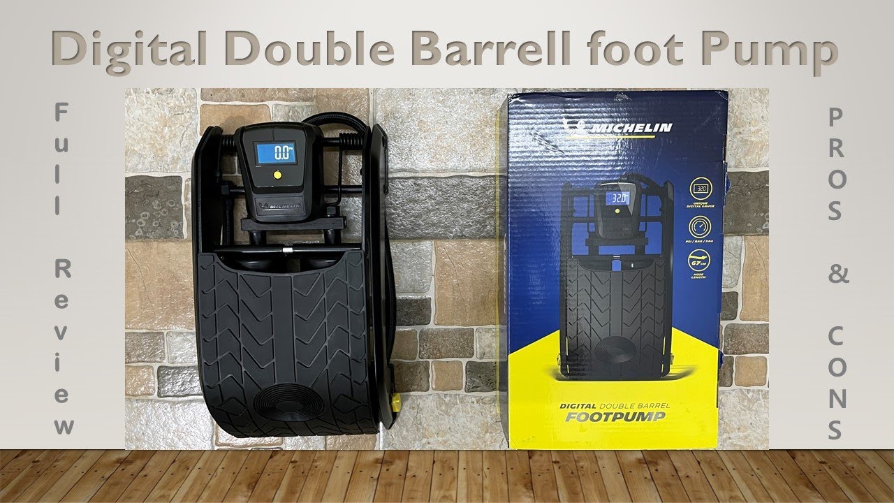 Michelin digital double barrel foot pump | Best foot pump!