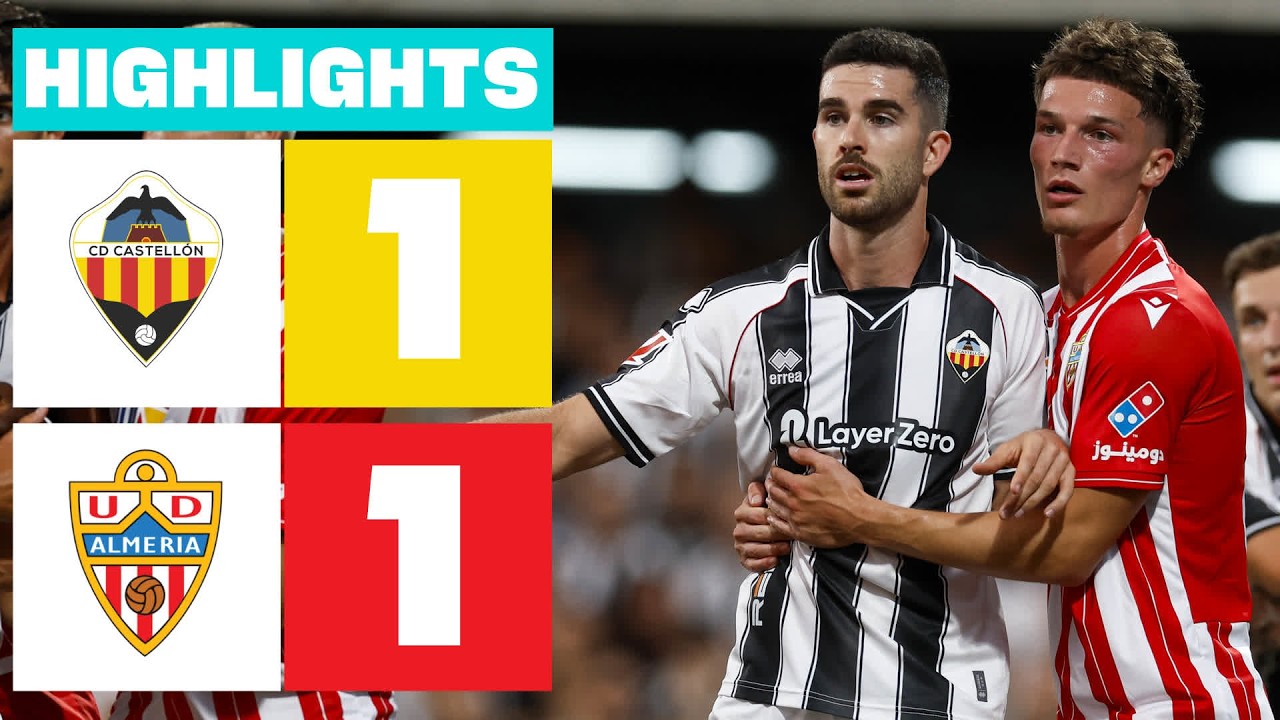 CD Castell&oacute;n 1 - 1 UD Almer&iacute;a | LaLiga Hypermotion Highlights