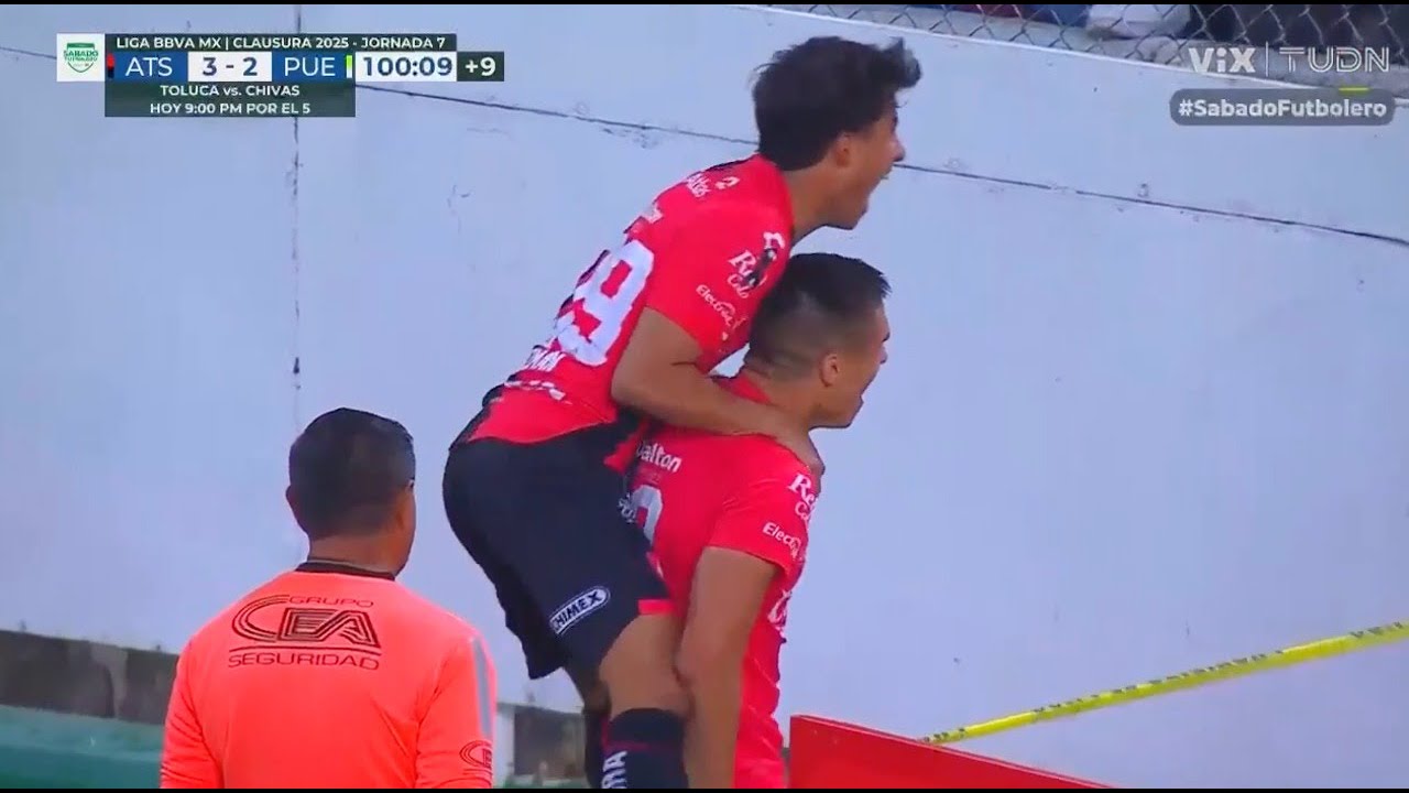 Gol A Lo Atlas!!! Djuka le da la vuelta al partido l Atlas 3-2 Club Puebla Jornada 7 Clausura 2025