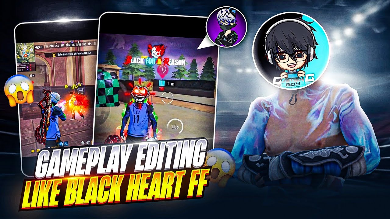 How to edit 🔥 gameplay shorts like @blackheartff | black heart ff editing tutorial