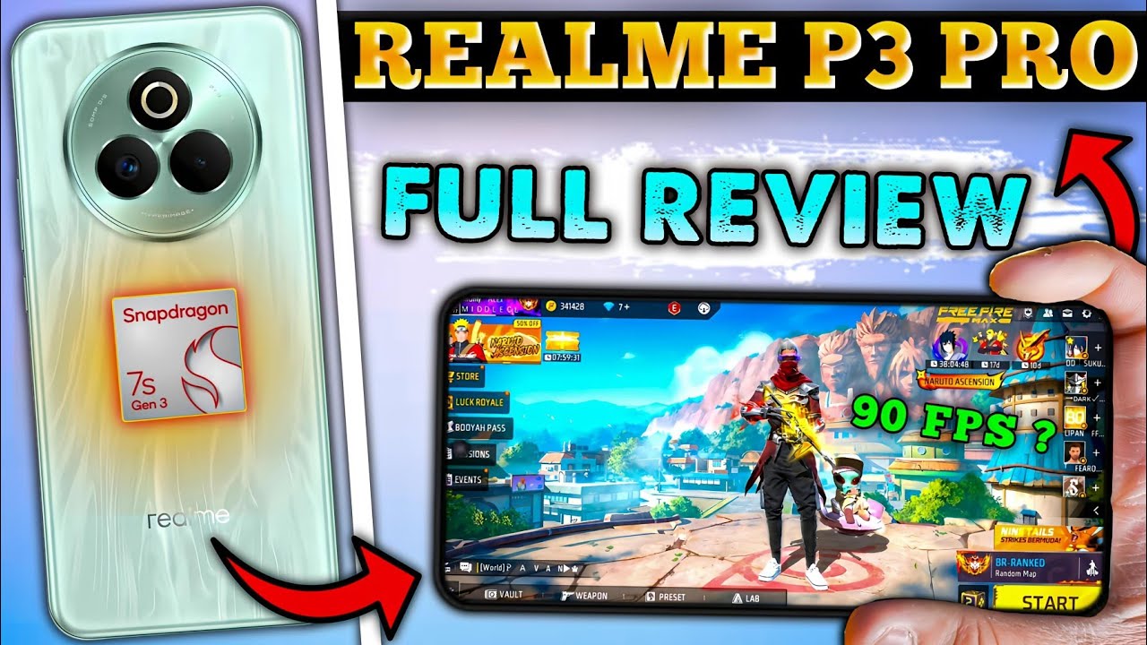 Realme P3 PRO Free Fire Test || Realme P3 PRO Free Fire Gameplay || Free Fire Gaming Test ⚡