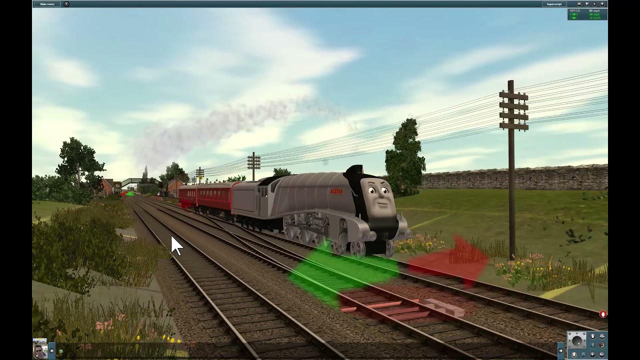 Thomas and friends driving with Spencer from Knapford to the Mainland. (Trainz gameplay 9)