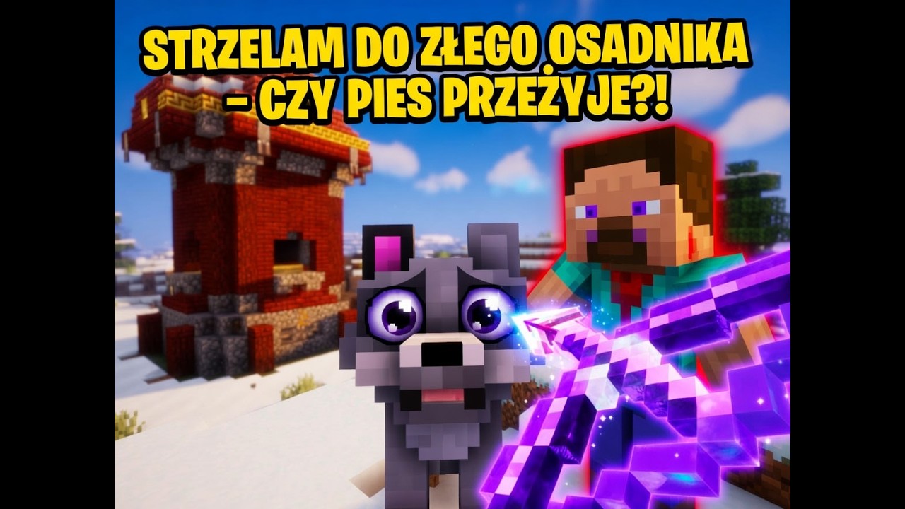 Minecraft na modach PL #2 Psy, Pillagerzy i uwolnione golemy! Kolejna przygoda