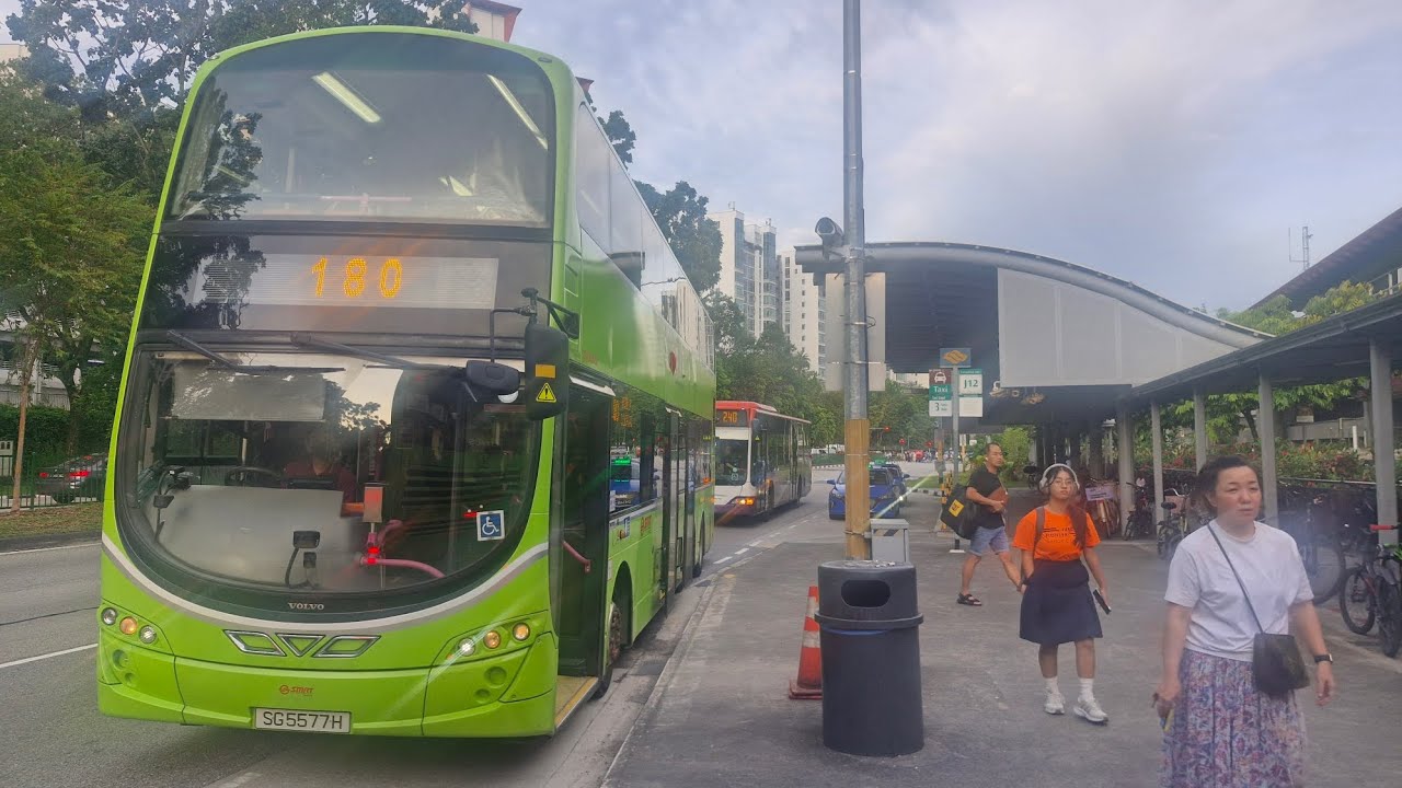 SMRT Bus Service 180 Volvo B9TL Wright Eclipse Gemini 2 Batch 4 SG5577H 