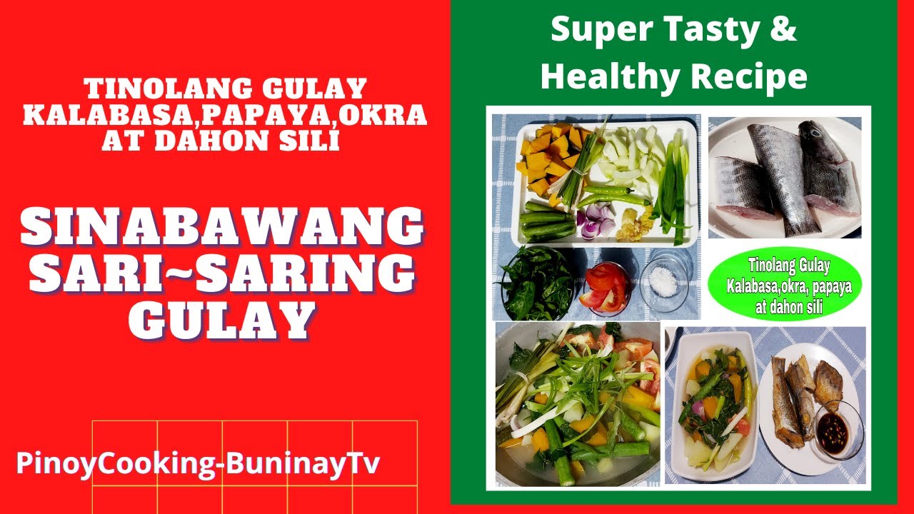 Tinolang Gulay Kalabasa,Papaya,Okra at Dahon Sili Sinabawang Sari~Saring Gulay Vlog #136