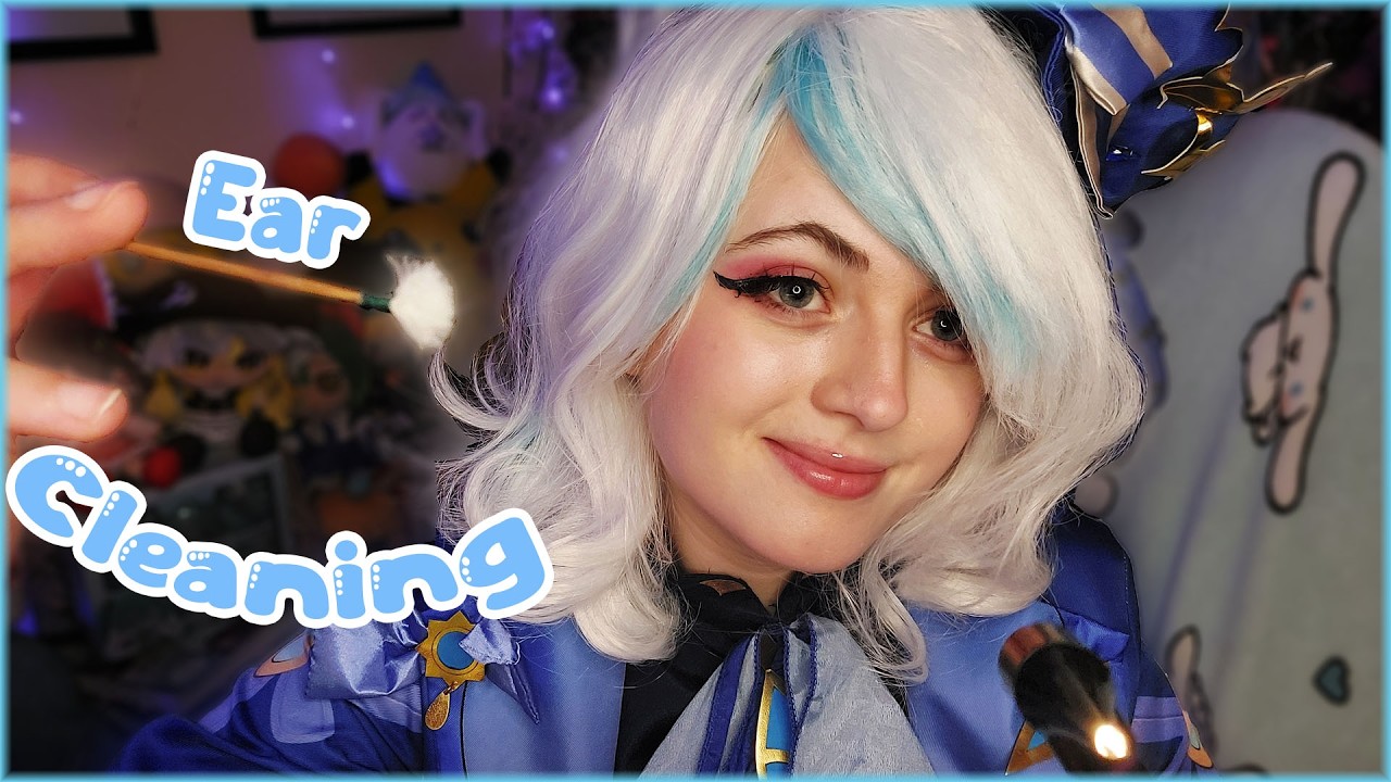 【ASMR】Мягкий осмотр и чистка ушей от Furinas ✨ Бинауральный (SR3D), тихая речь, ролевая игра ♡