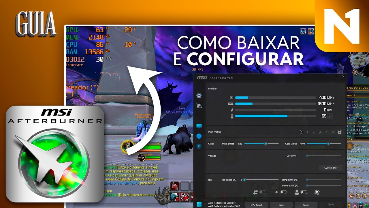 Como Baixar e Configurar MSI Afterburner em 2026