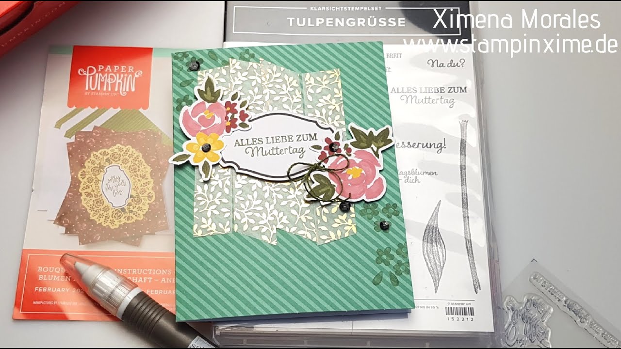 Muttertagskarte schnell basteln mit dem Paperpumpkin Set von Stampin'Up!