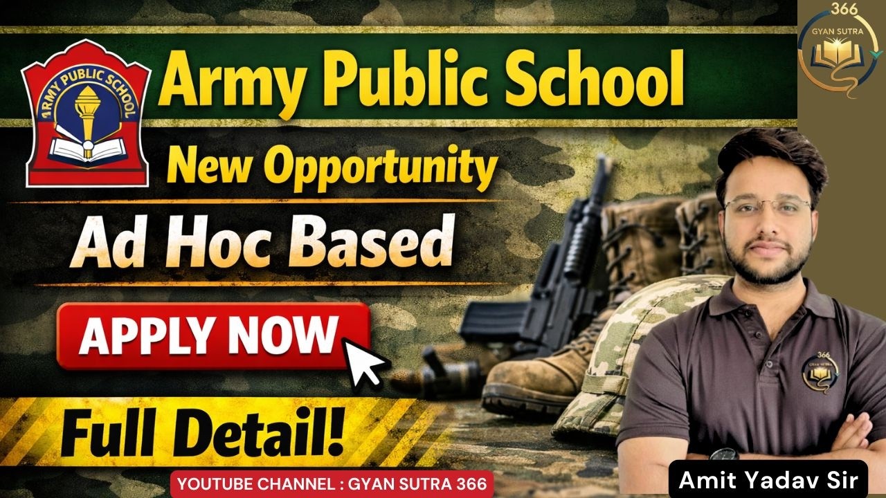 APS Ad Hoc Recruitment 2026 🔥 Army Public School New Vacancy | Eligibility, Salary & Apply Process