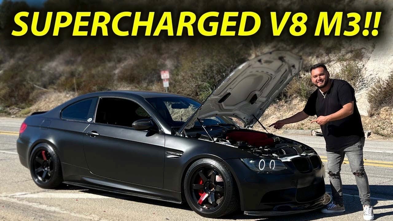 ЗА РУЛЕМ BMW M3 С НАГНЕТАТЕЛЕМ!!