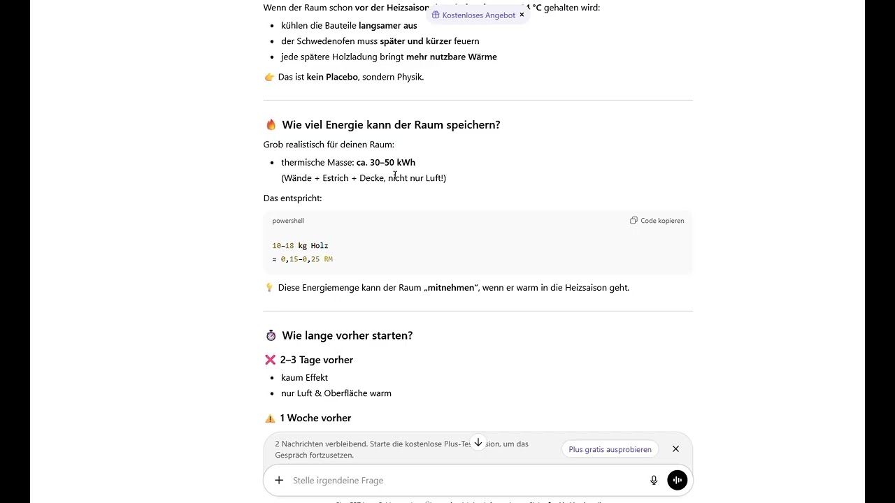 Wie früh sollte mit dem Aufheizen der Speichermaße mit dem Miner begonnen werden