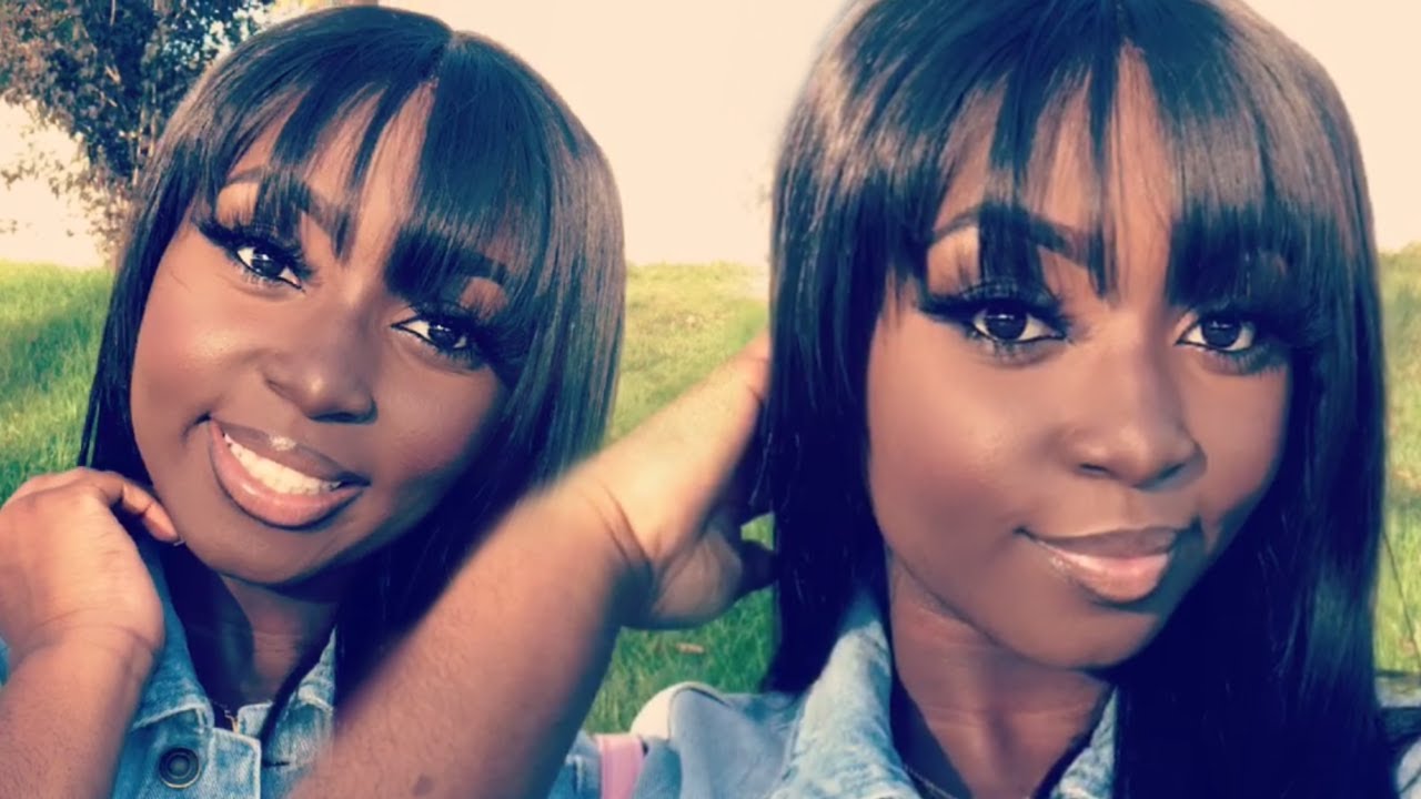 How To Cut Fringe Bangs On A Closure Wig | West Kiss Hair